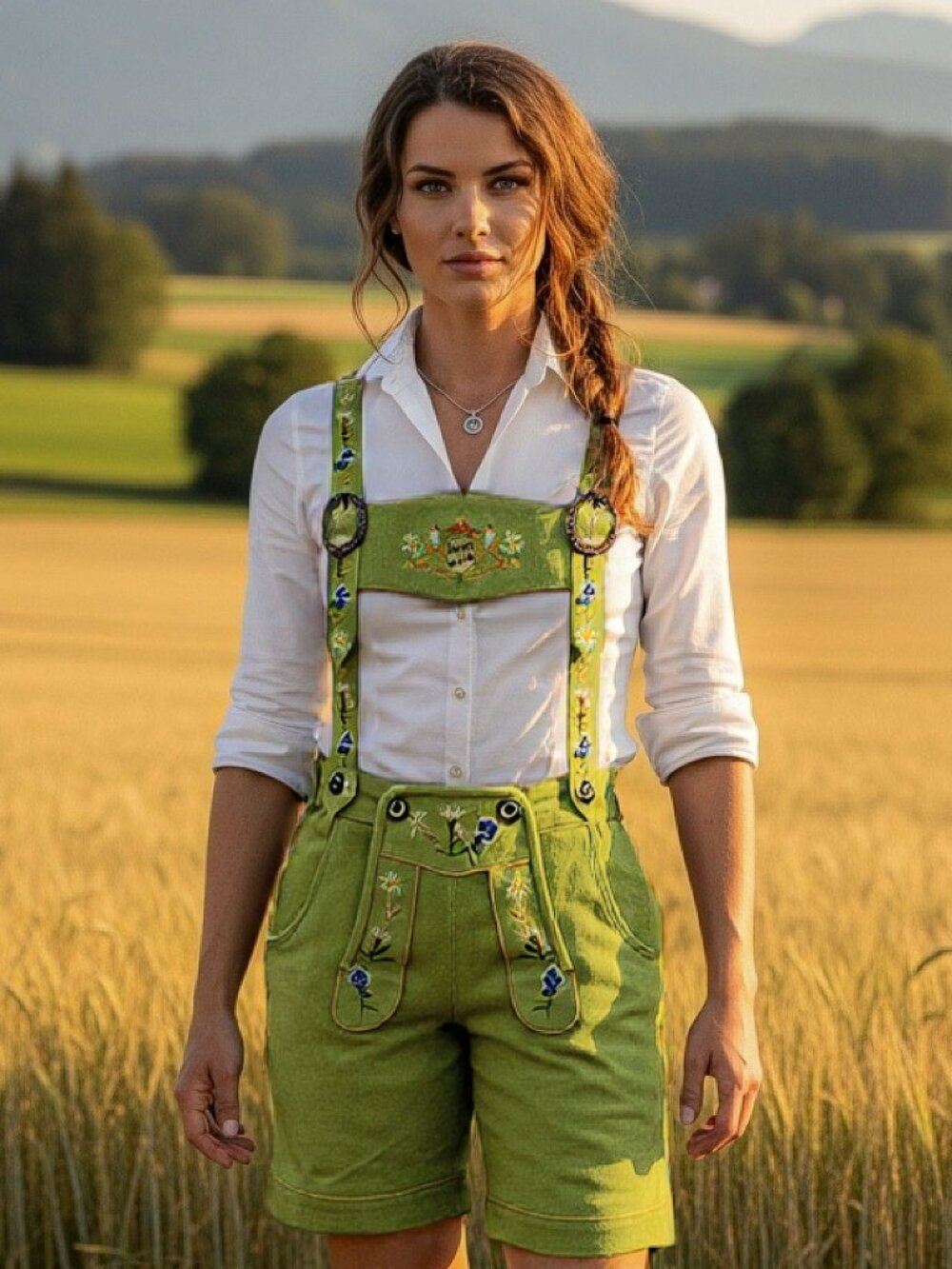 Ladies Bavarian Lederhosen Oktoberfest Costume German Festival Party Wear